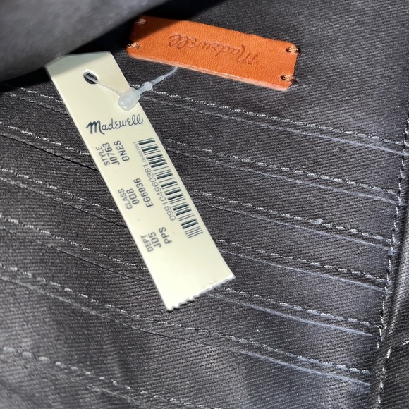 Madewell pink and cream striped canvas pouch - Picture 6 of 6